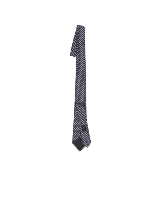 Gucci White Diagonal Striped Tie for men