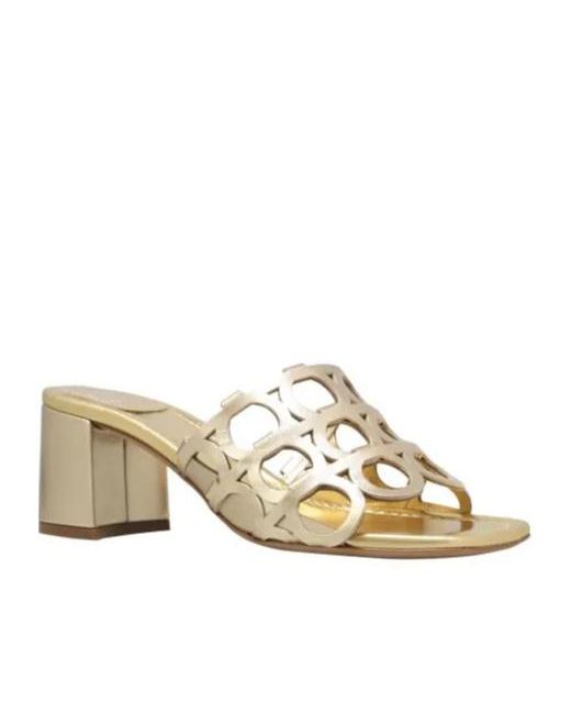 Ferragamo Natural Gancini Mule