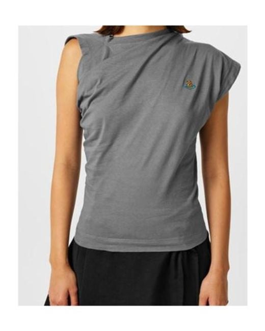 Vivienne Westwood Gray Short-Sleeved T-Shirt