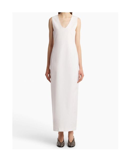 Khaite White Avery Dress