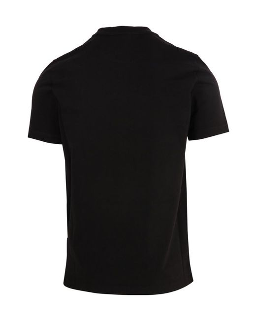 Moncler Black Flocked Logo T-Shirt for men