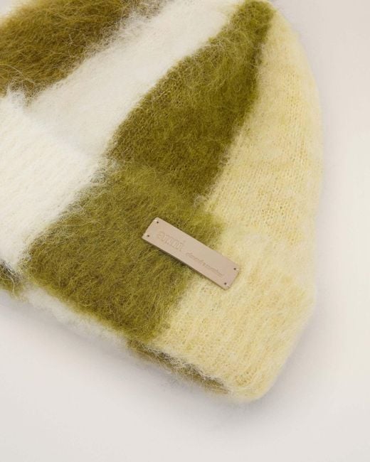 AMI Multicolor Striped Ami De Coeur Beanie for men