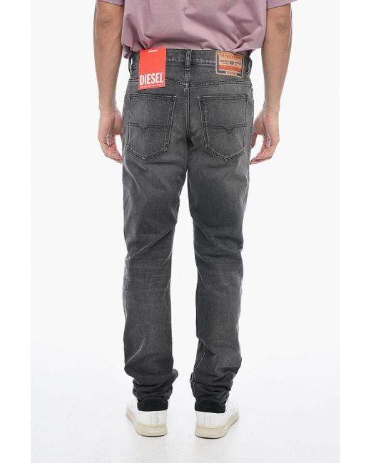 DIESEL Gray Straight Jeans Pants for men