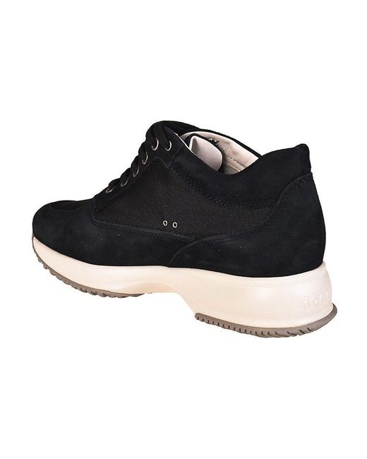 Hogan Black Heritage Interactive Lace-Up Sneakers