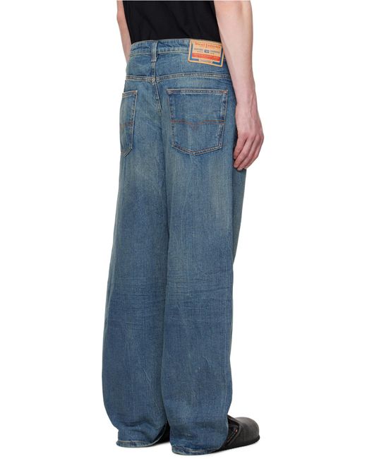 DIESEL Blue 2001 D-Macro Relaxed Jeans for men