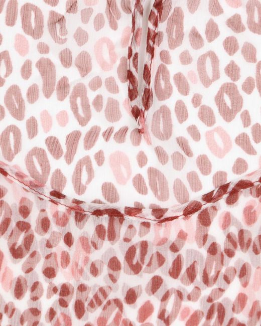 Max Mara Pink Printed T-Shirt With Round Neck