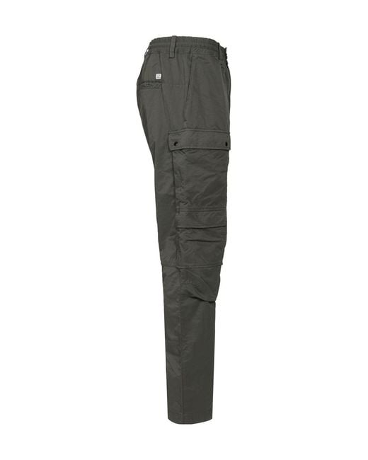 C P Company Gray T-Flatt Cargo Pants for men
