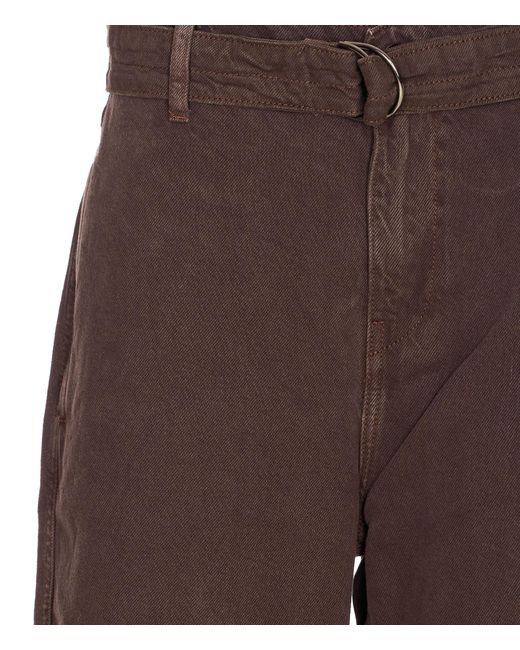 Liu Jo Brown Logo Patch Straight-Leg Jeans