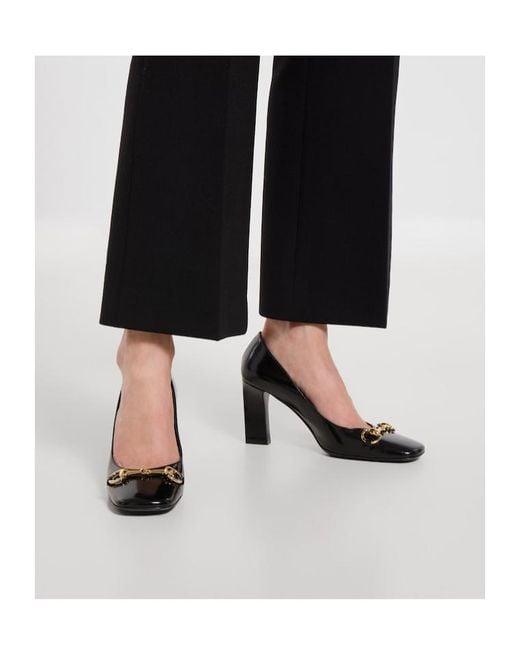 Gucci Black Signora Horsebit Detailed Pumps