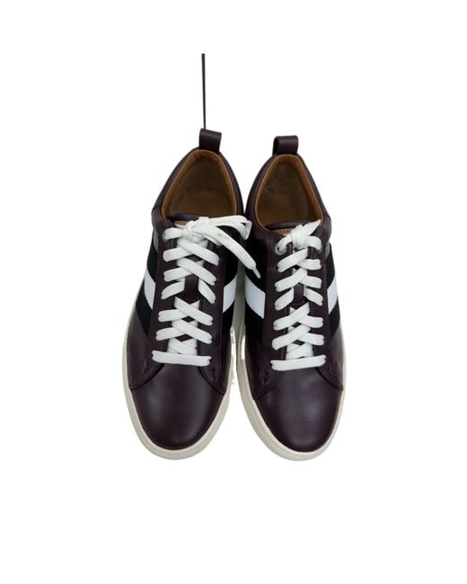 Bally Black Striped Strap Low-Cut Skate Shoes for men