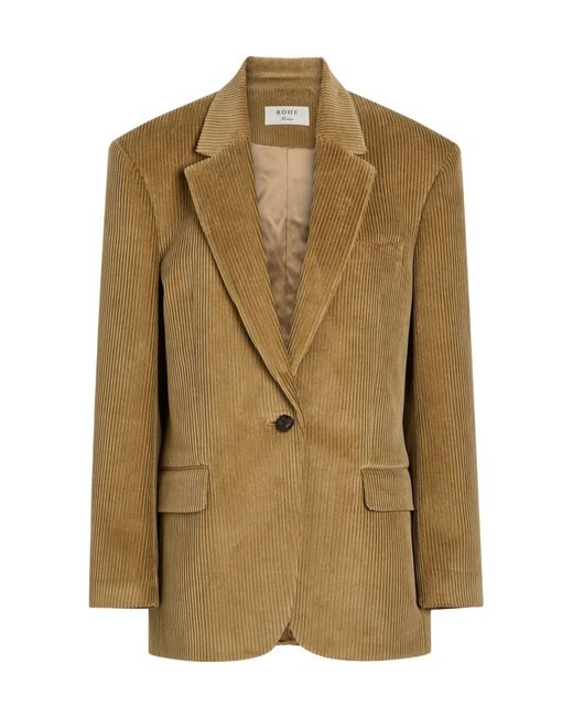Rohe Green Oversized Corduroy Blazer