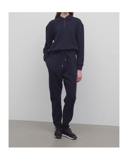 The Row Blue Drawstring Lounge Pants