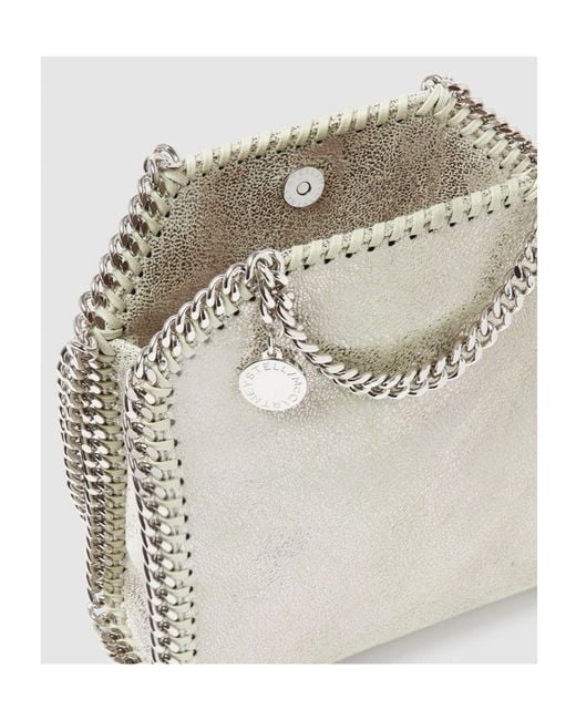 Stella McCartney Gray Falabella Mini Top Handle Bag