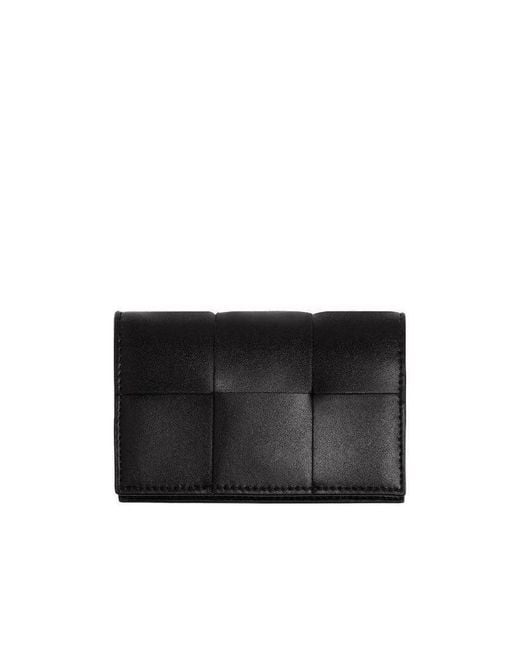 Bottega Veneta Black Intreccio Wallet for men