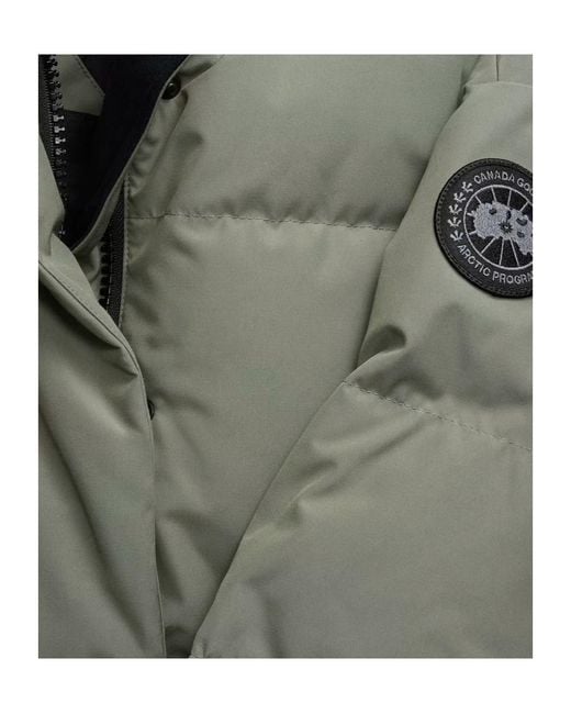 Canada Goose Green Grandview Cropped Jacket Label