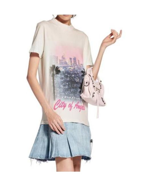 Balenciaga White Layered Mid Length T-Shirt Dress