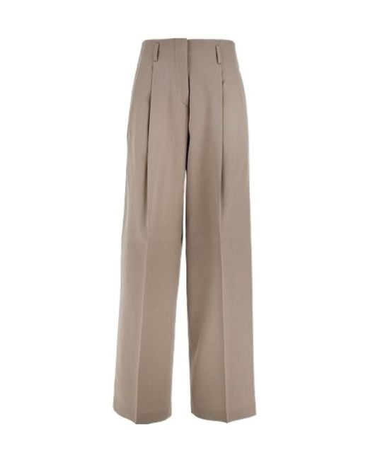Golden Goose Deluxe Brand Natural Tailored High-Waisted Trousers