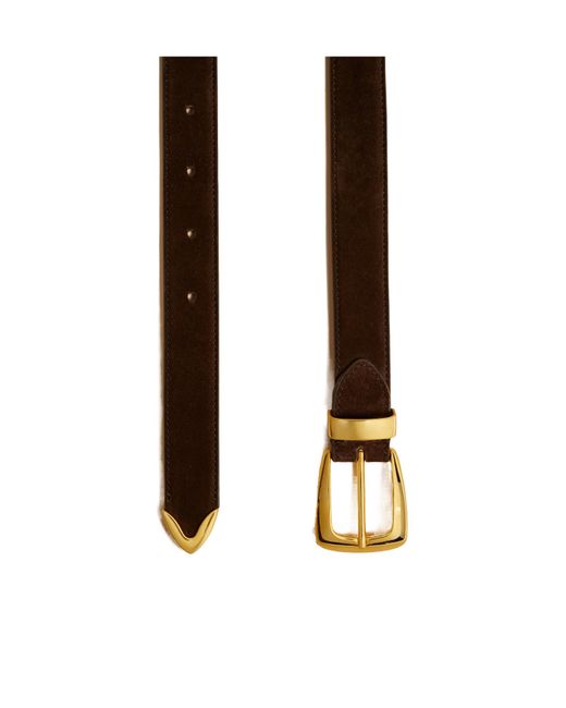 Khaite White Benny Buckled Belt
