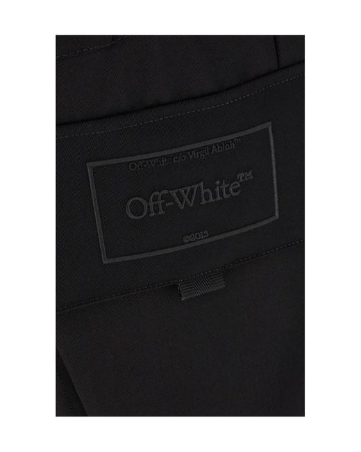 Off-White c/o Virgil Abloh Black Wo Gab Toybox Straight Leg Trousers