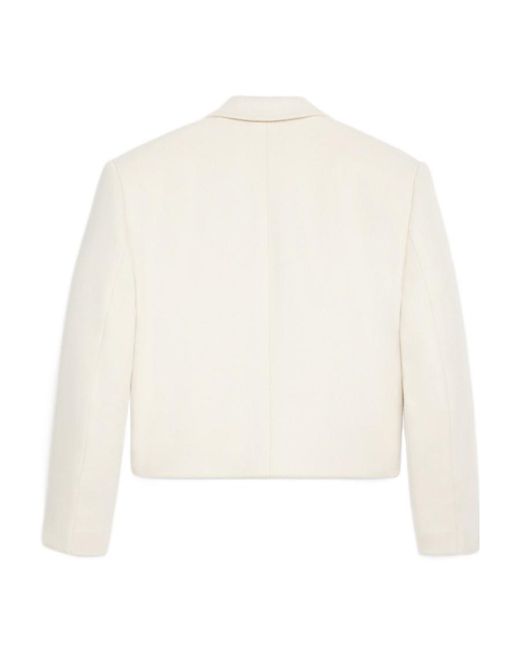 Celine Short Drooping Suit Jacket in White | Lyst