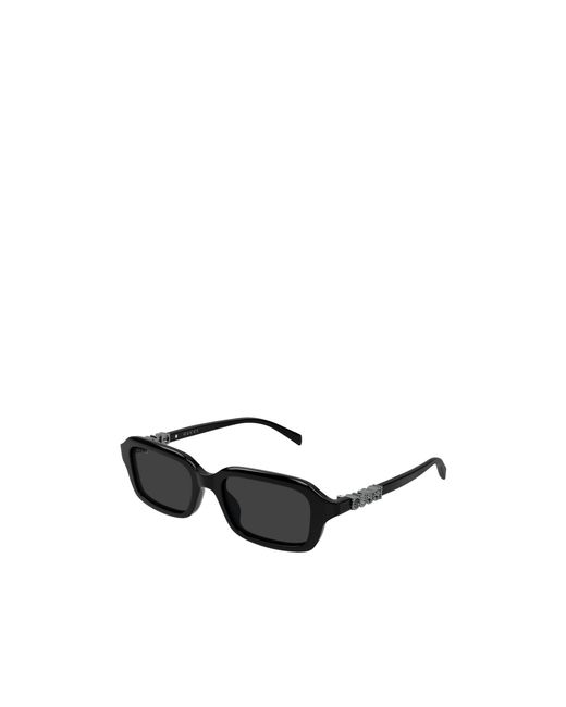 Gucci Black Eyewear Rectangular Frame Sunglasses
