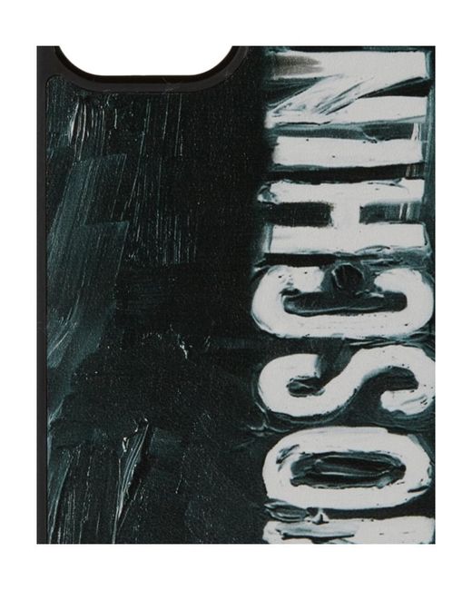 Moschino Black Painted Logo Iphone 12/12 Pro Phone Case for men