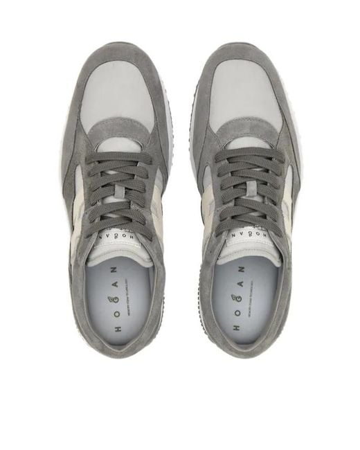 Hogan Gray Interactive Sneakers for men