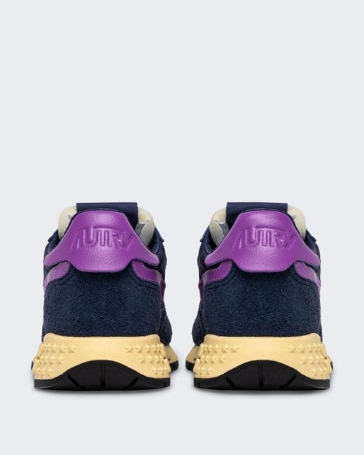 Autry Blue Lace-Up Sneakers