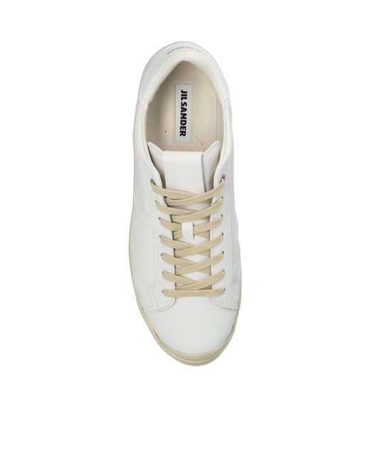 Jil Sander White Low-Top Sneakers for men