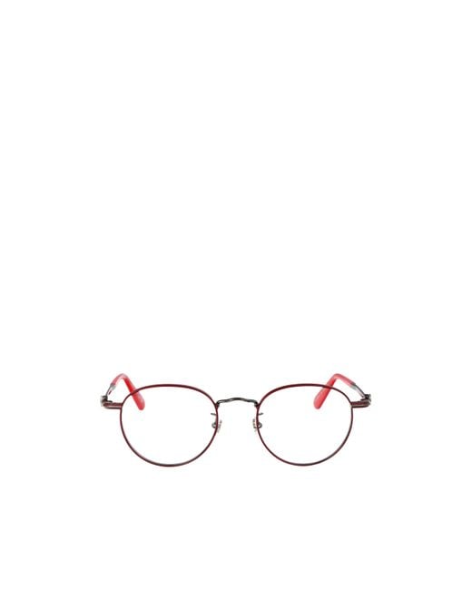 Moncler White Eyewear Pantos Frame Glasses for men