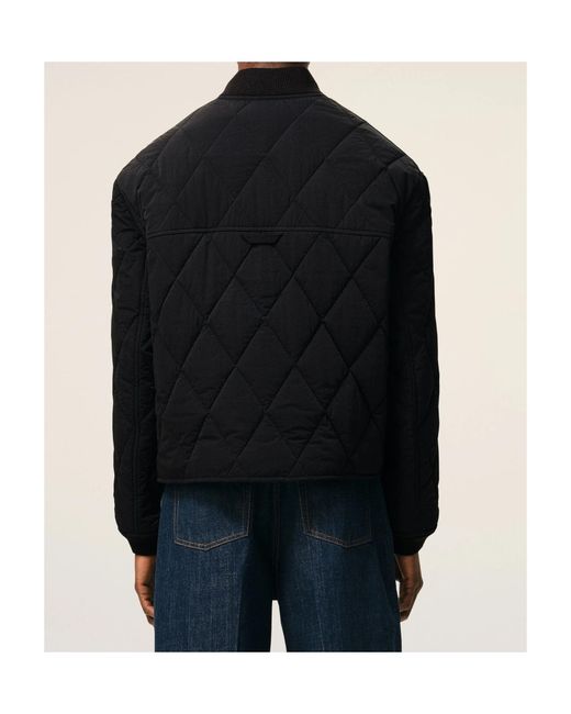AMI Black Ami Padded Jacket for men