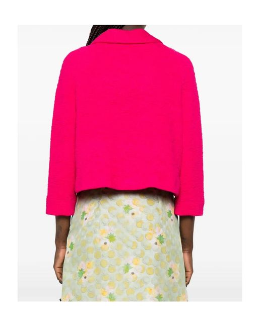 Dries Van Noten Pink Huvia Double-Breasted Jacket