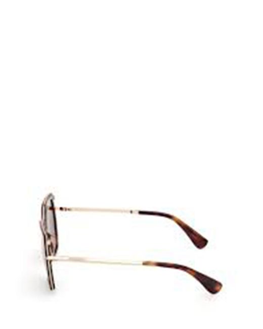 Max Mara Pink Geometric-Frame Sunglasses