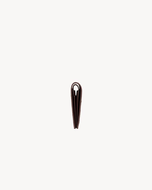 Saint Laurent Brown Logo Wallet for men