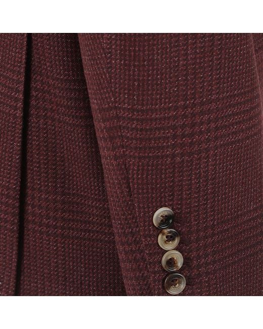 Brunello Cucinelli Purple Single-Breasted Tailored Jacket for men