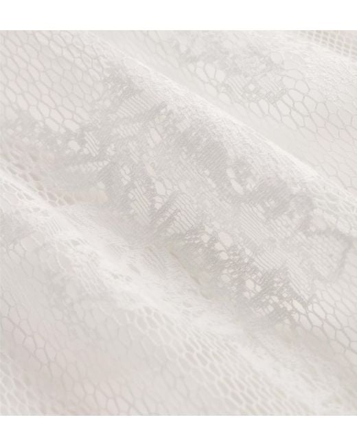Dior White Mid-Length Flared Skirt