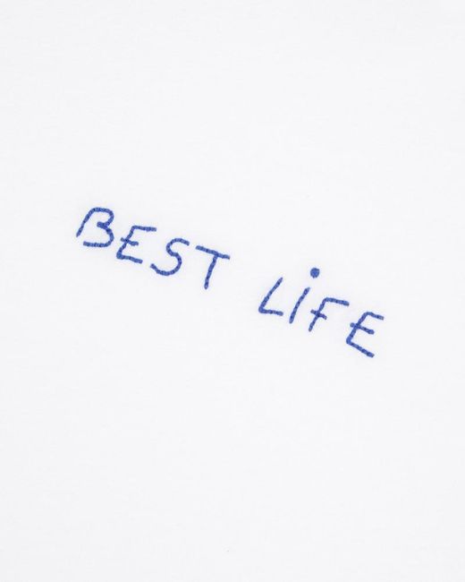 Maison Labiche White Popincourt Embroidered T-Shirt for men