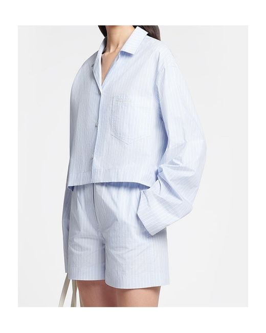 Nanushka White Striped Shirt