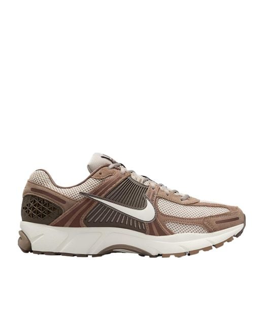Nike Gray Zoom Vomero 5 Lace-Up Sneakers for men