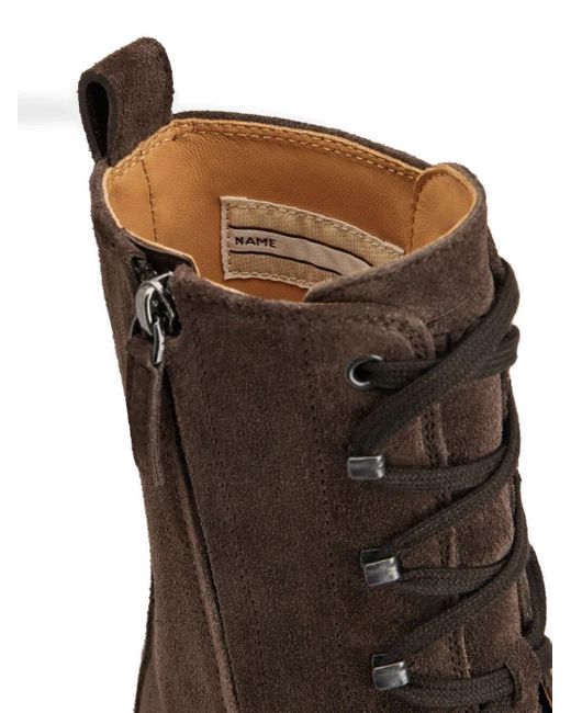 Tod's Brown Lace-Up Chelsea Boots