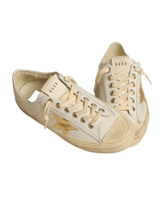 Golden Goose Deluxe Brand Natural V-Star 2 Lace-Up Sneakers