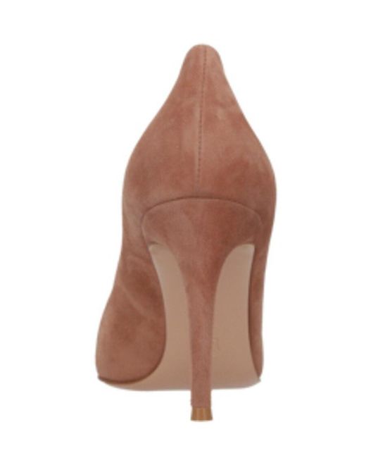 Gianvito Rossi Brown Pointed-Toe Heeled Pumps