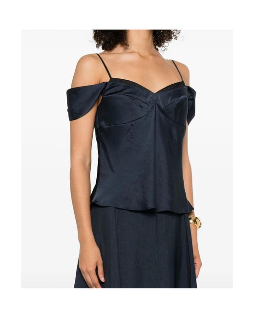 Theory Blue Spaghetti Strap Vest