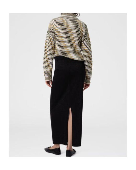 Missoni Black Back-Slit Long Skirt