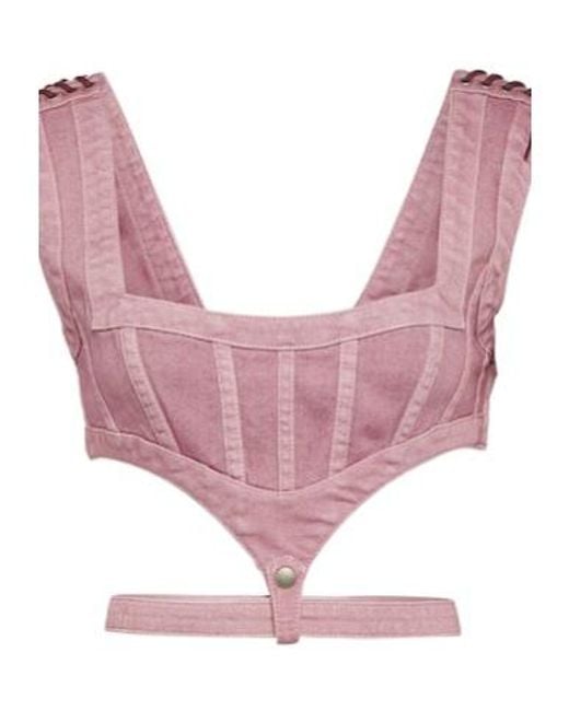 Jean Paul Gaultier Pink Strapless Vest