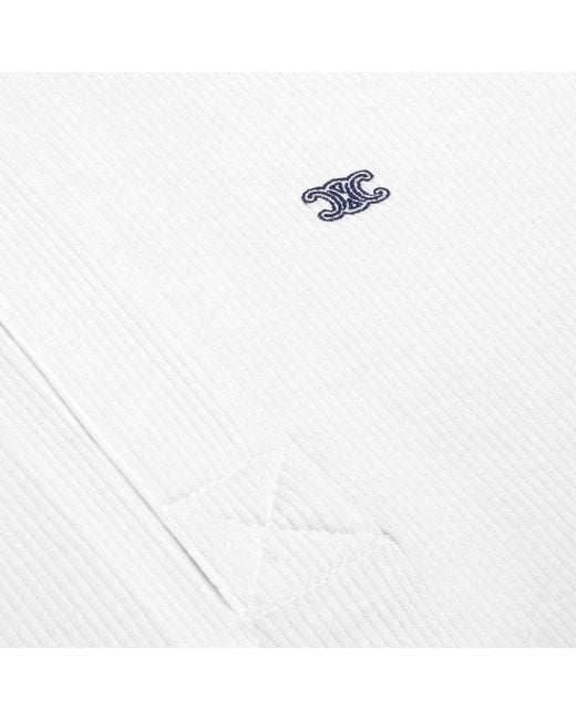 Céline White Polo Shirt