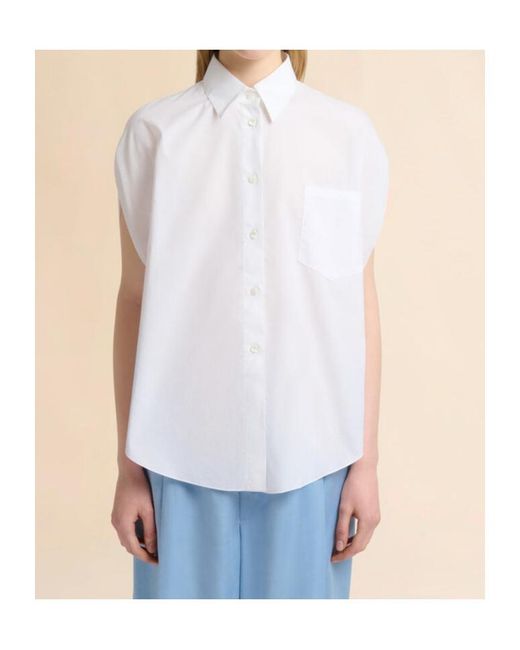 Marni White Cape Sleeved Poplin Shirt