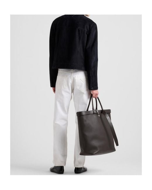 Prada Blue Suede Blouson Jacket for men