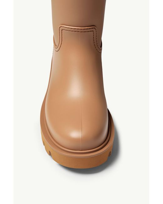Moncler White Kickstream High Rain Boots