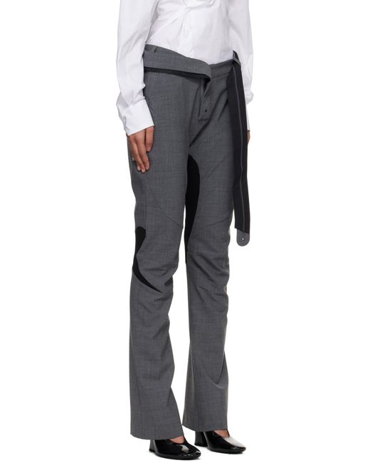 OTTOLINGER Gray Trousers With Belt Loops